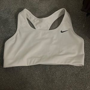 Womens white nike sports bra